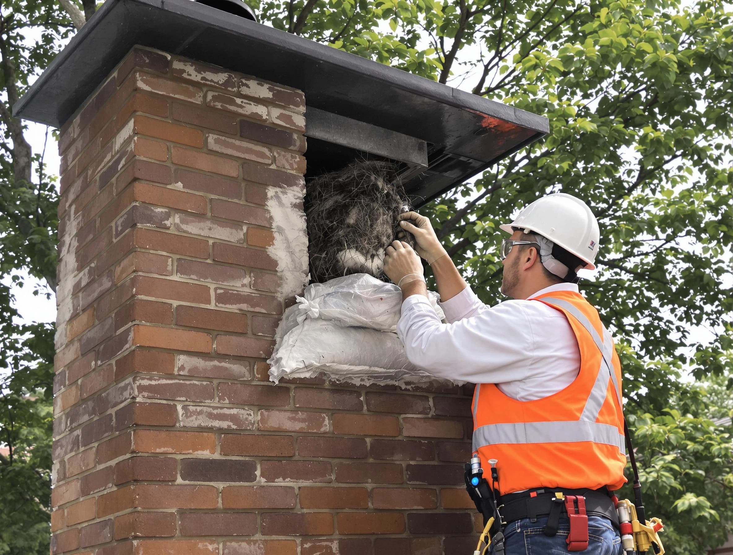 Humane removal of debris and animals by Dacula Chimney Sweep in Dacula, GA