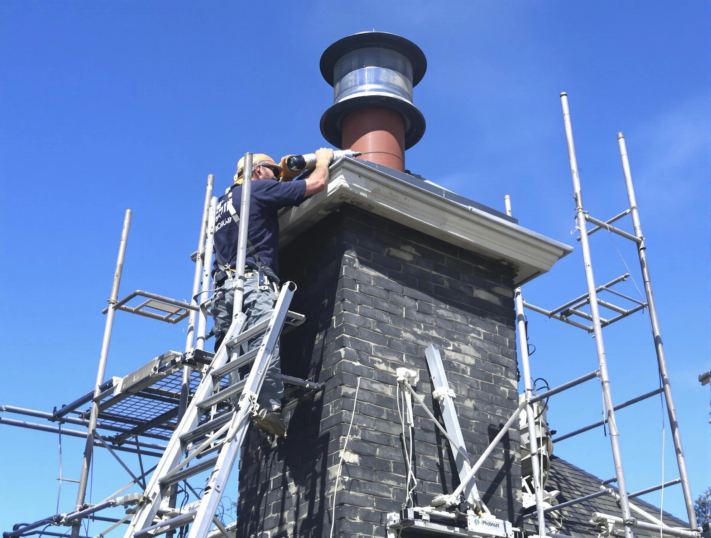 Sturdy chimney crown finished by Dacula Chimney Sweep in Dacula, GA