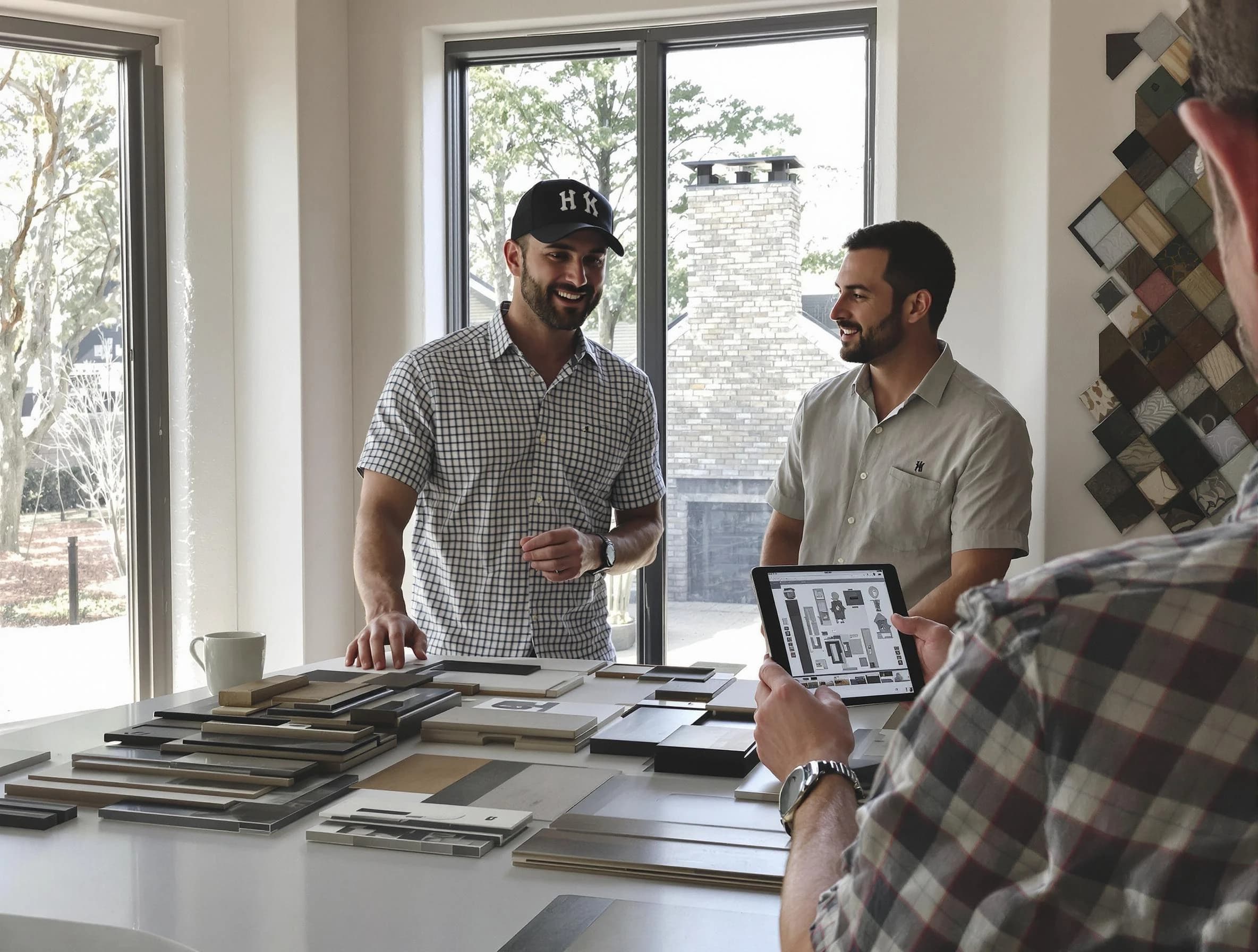 Dacula Chimney Sweep remodeling a chimney and fireplace in Dacula, GA