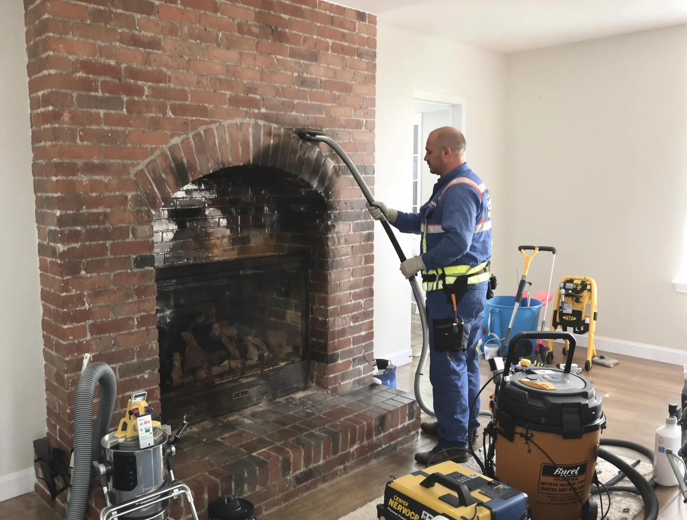 Dacula Chimney Sweep expert performing detailed chimney sweep in Dacula, GA