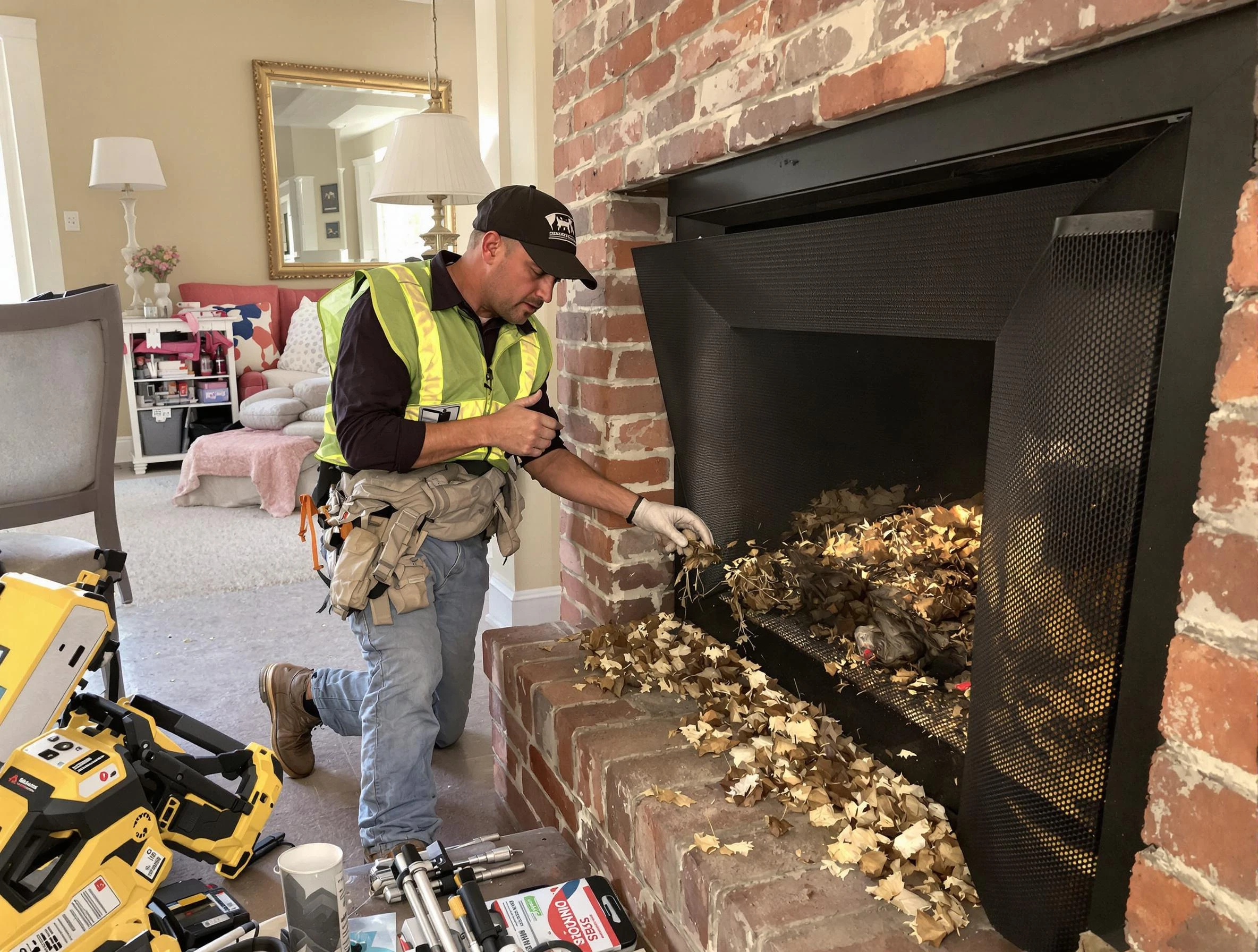 Safe screening installation by Dacula Chimney Sweep in Dacula, GA
