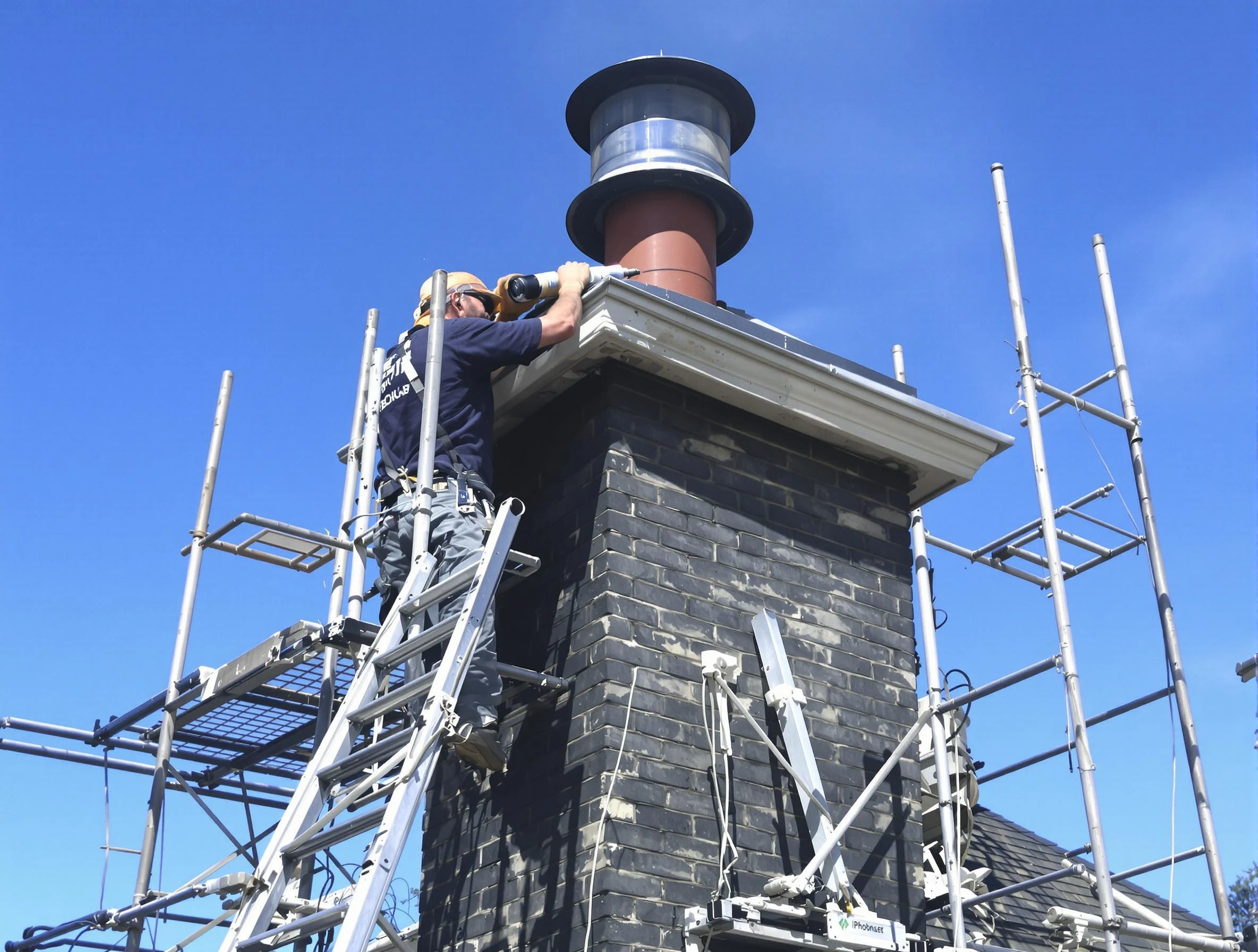 Sturdy chimney crown finished by Dacula Chimney Sweep in Dacula, GA