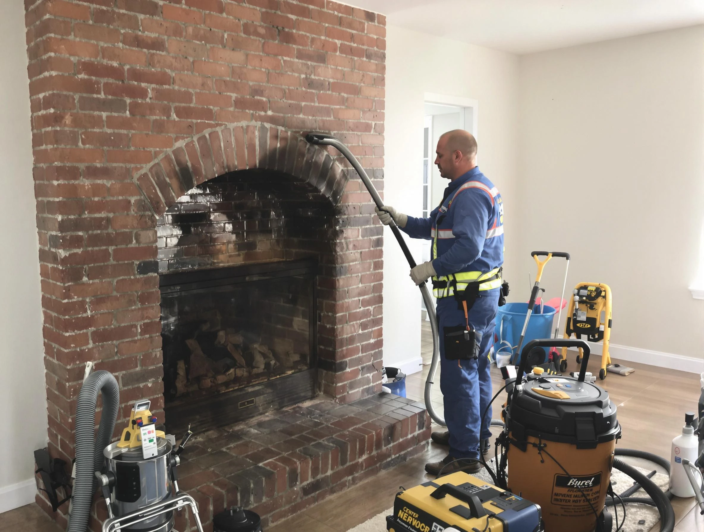 Dacula Chimney Sweep expert performing detailed chimney sweep in Dacula, GA