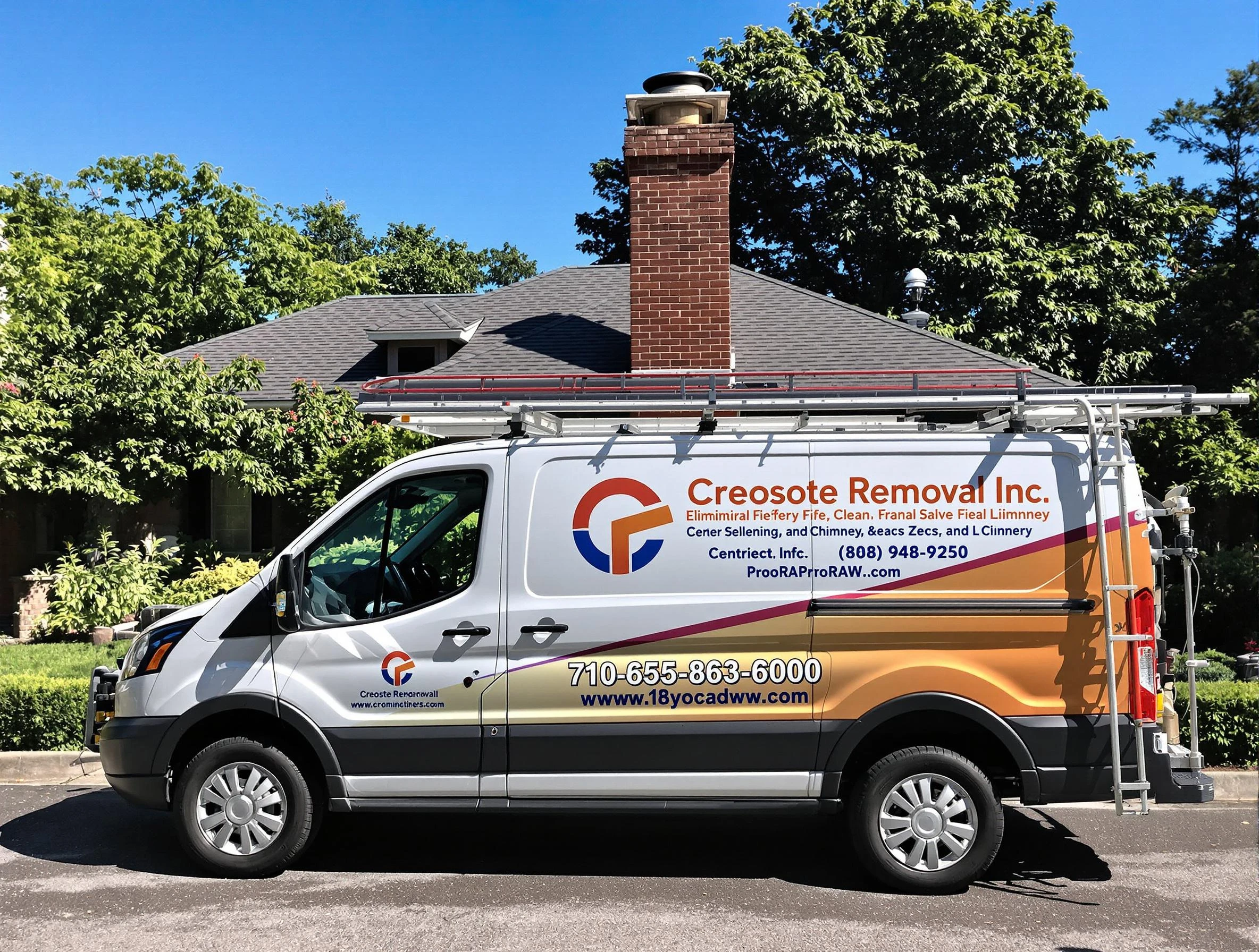 Dacula Chimney Sweep technician removing creosote safely in Dacula, GA